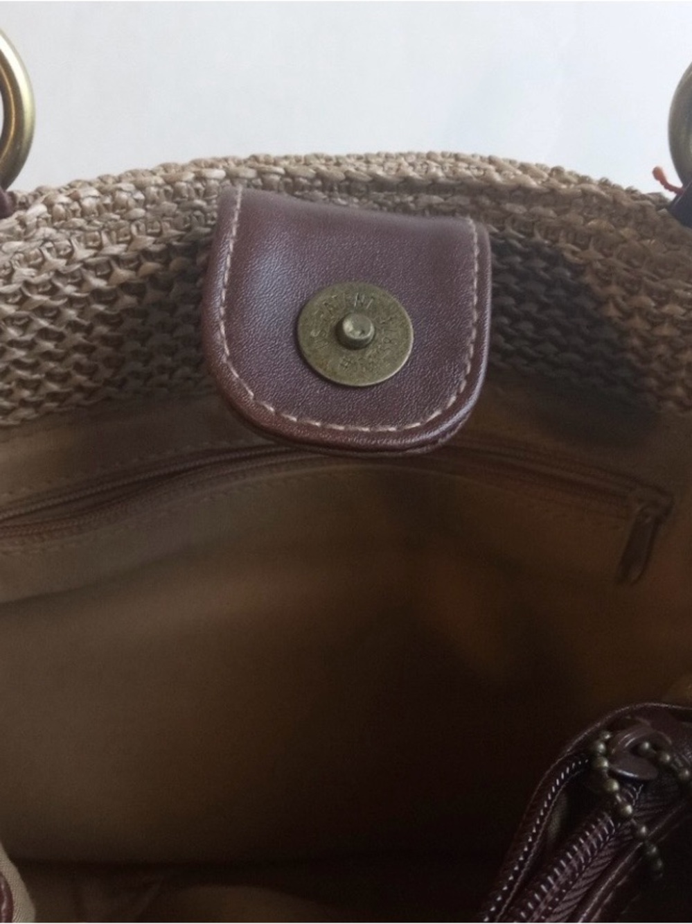 Rosetti Woven Brown Handbag & Matching Coin Pouch NWT - Picture 6 of 7